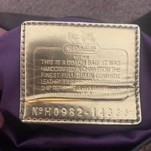 Vintage leather Coach bag/purse